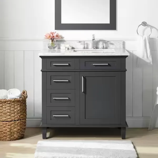 Counter vanity remodeling